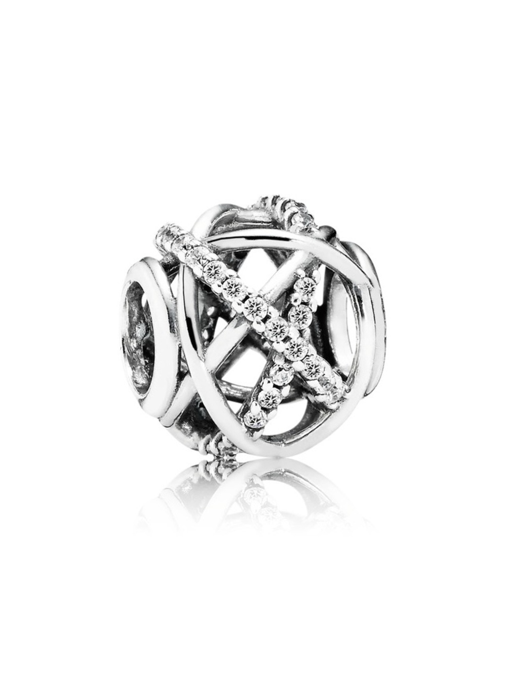 Pandora Sparkling Galaxy Openwork Charm #791388CZ Sterling Silver and CZ